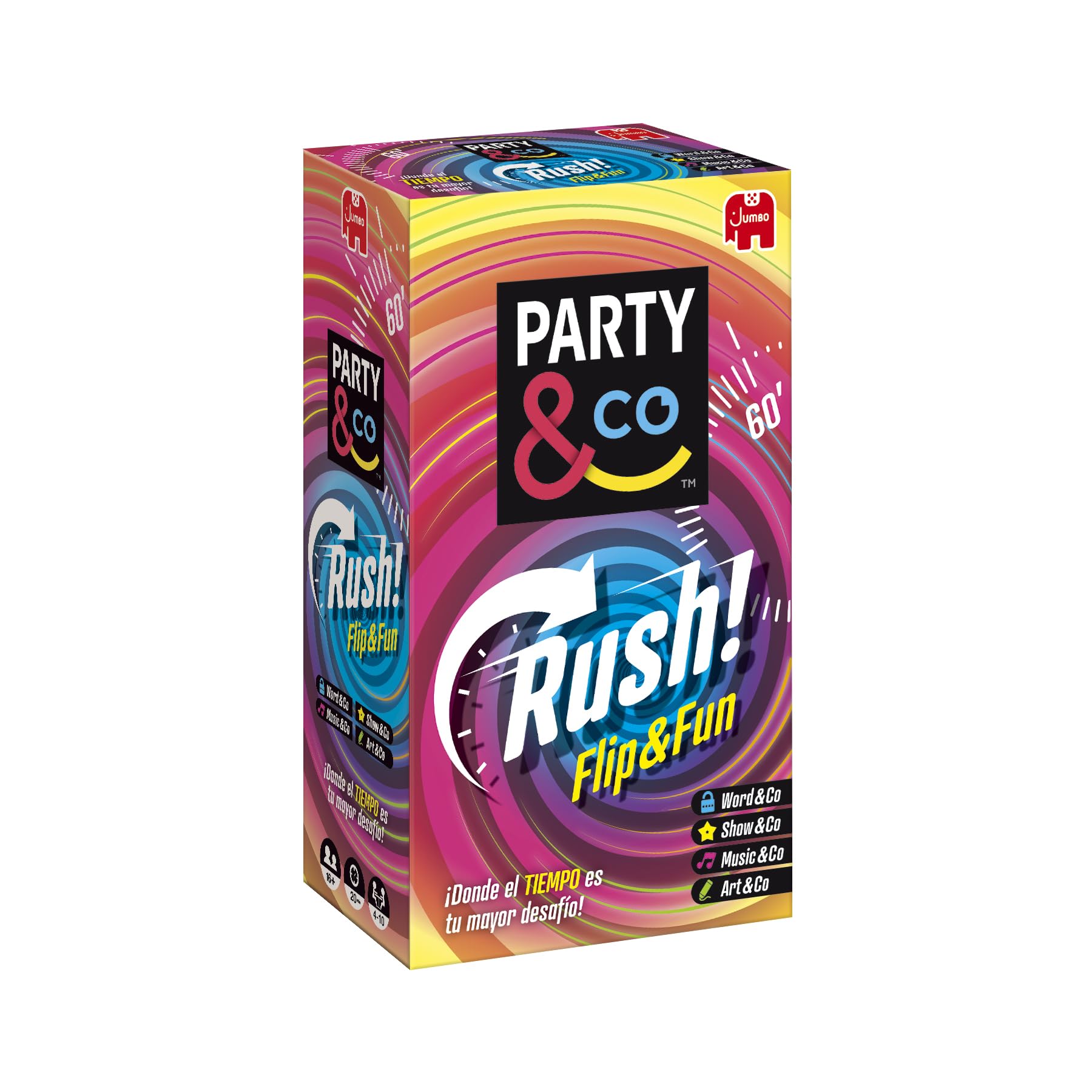 PARTY & CO. Rush - Juego de Mesa multiprueba, Divertido y por Equipos, Juego para Fiestas, Recomendado a Partir de 14 años
