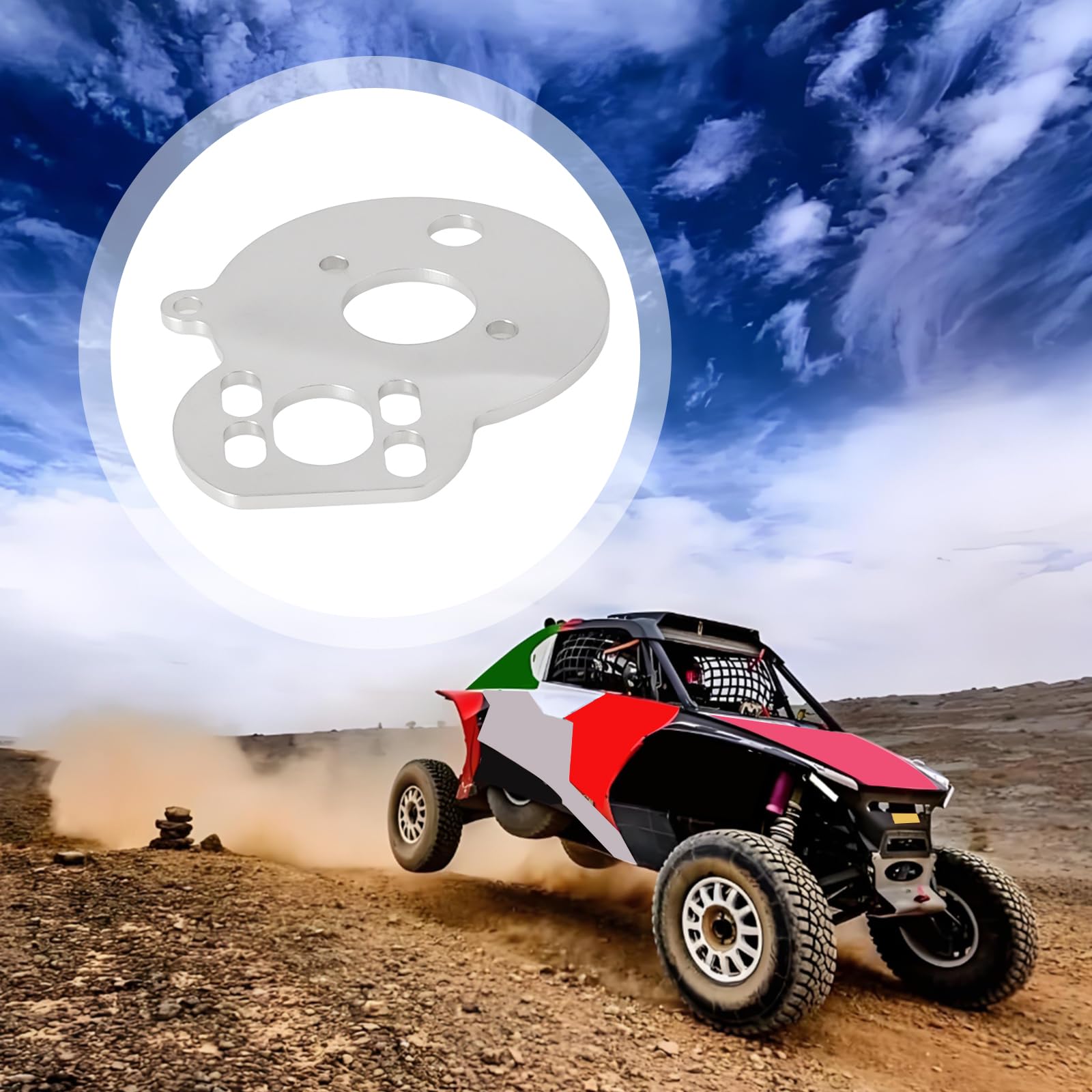 YINETTECH Stainless Steel Mod Motor Mount Replacement Part Los1769 Compatible with Losi Micro-B