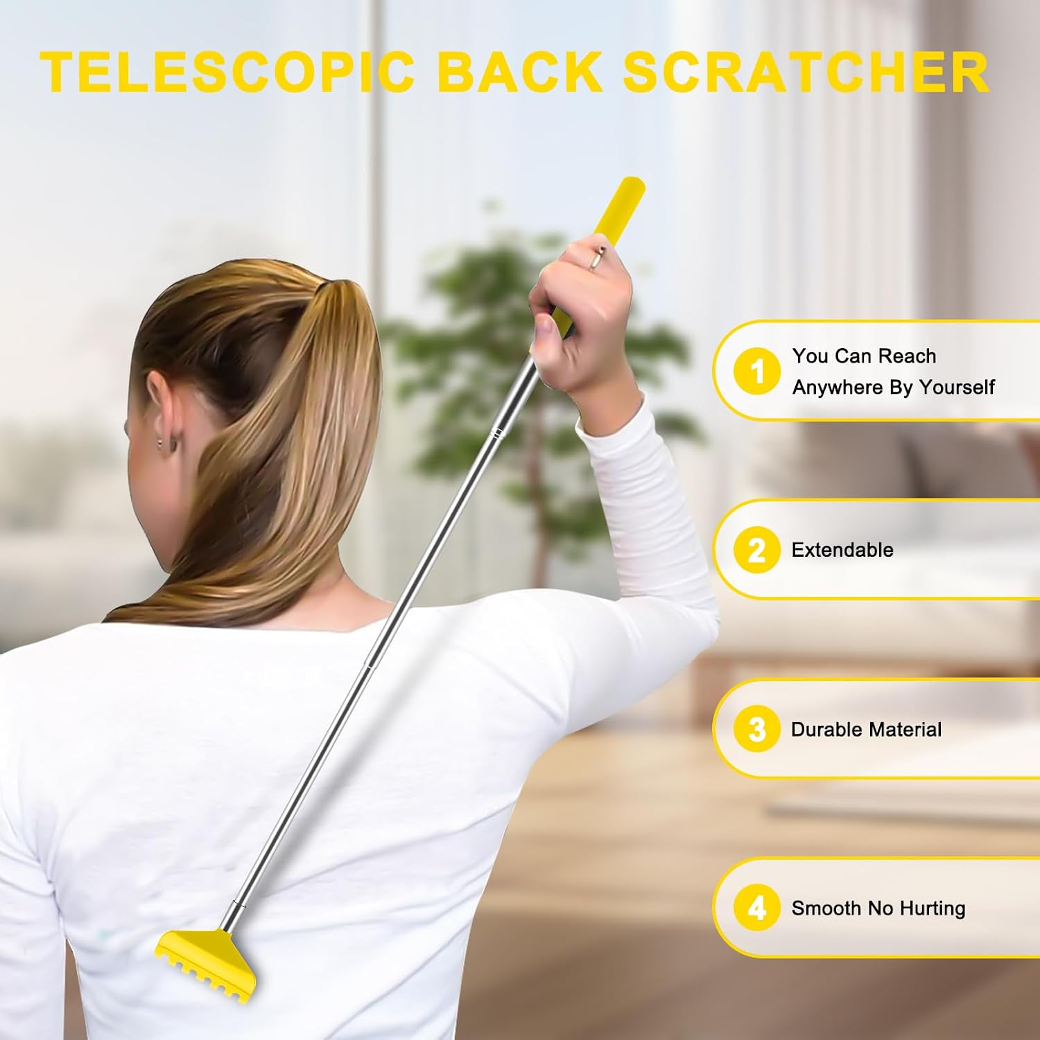 NICEMOVIC 6 Pack Back Scratcher, Stocking Stuffers for Women Men Teen Girls