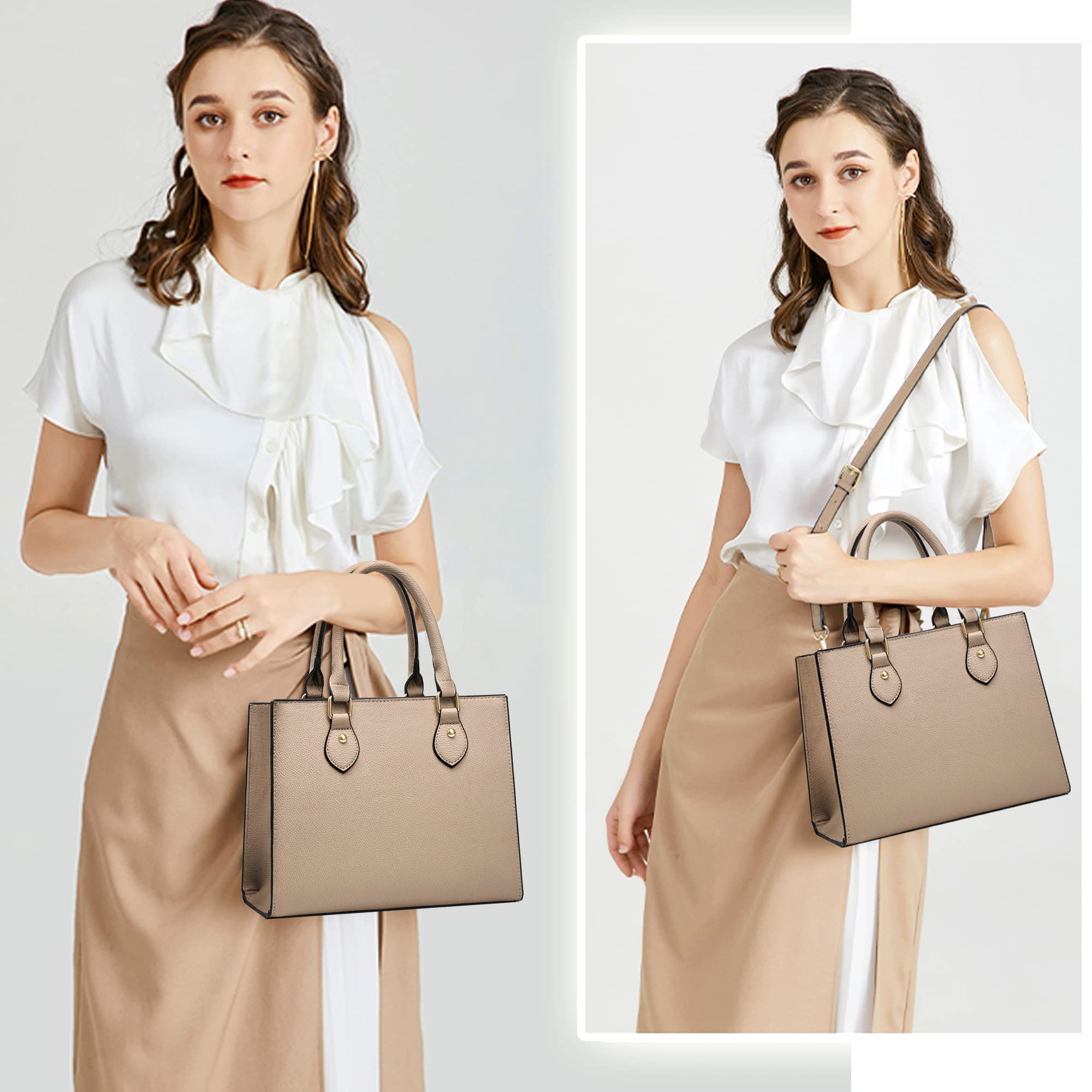 CHICAROUSAL Crossbody Purses and Handbags for Women PU Leather Tote Top Handle Satchel Shoulder Bags