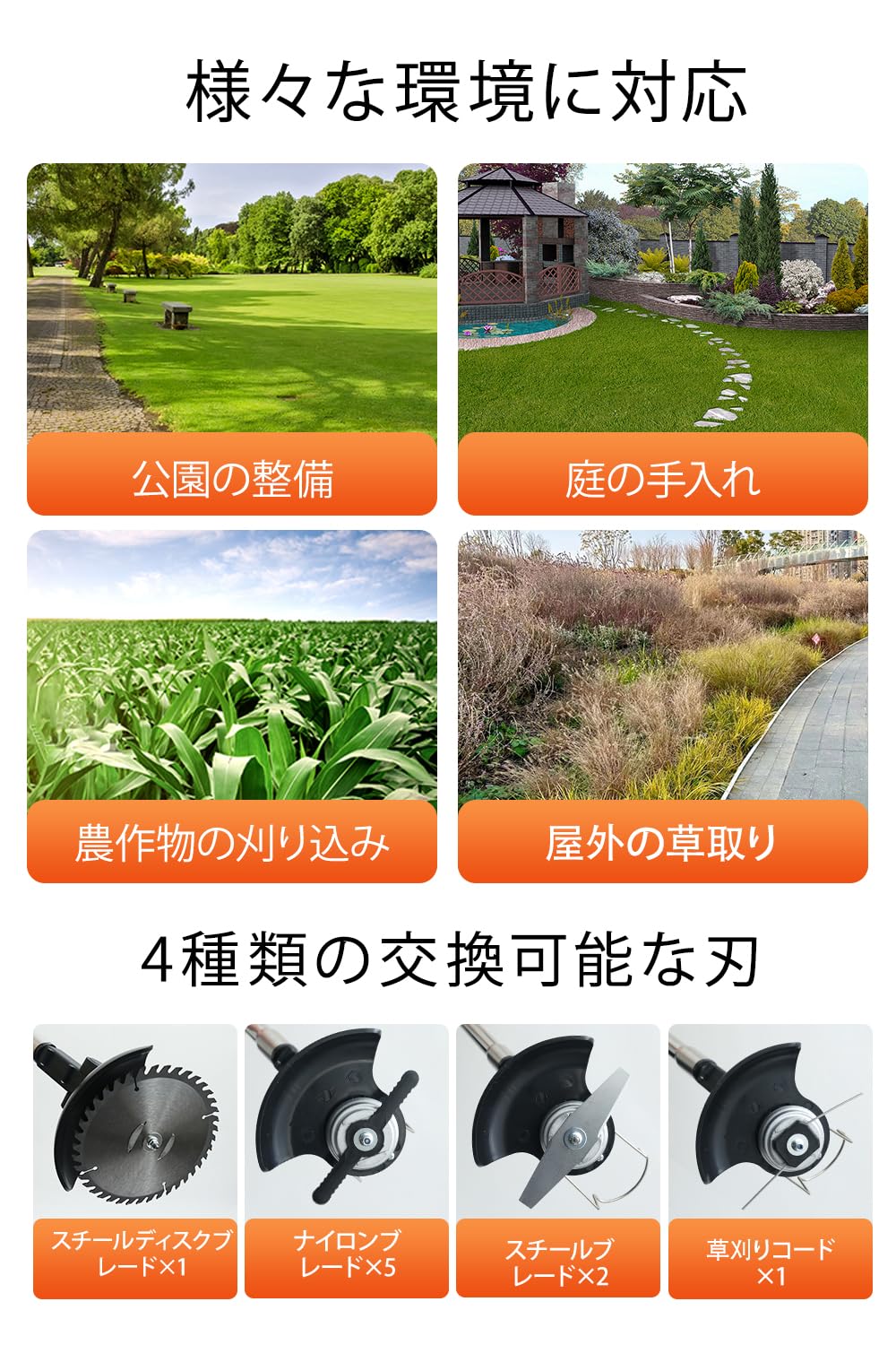 Amazon | 草刈り機 折りたたみ コードレス 充電式草刈機 バッテリー