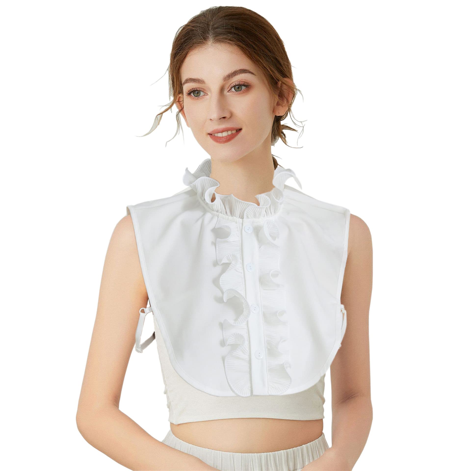 Women Detachable Collar, Dickey Collar False Fake Collars for Coat