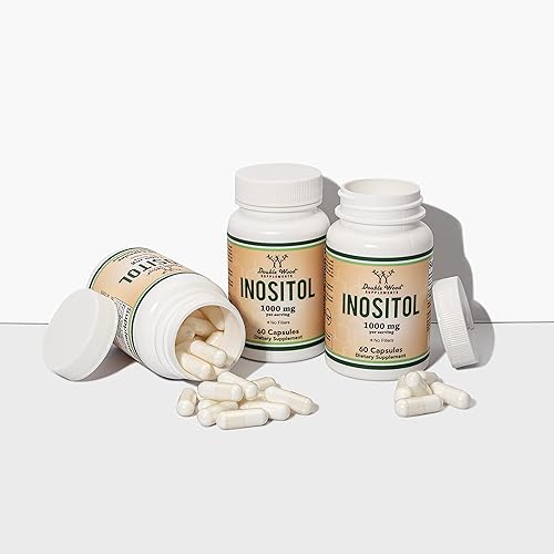 Miniatura 8 de Cápsulas de inositol mio-inositol 1000 mg suplementos de SOP para mujeres 60 unidades equilibrio hormonal y apoyo de fertilidad de Double Wood