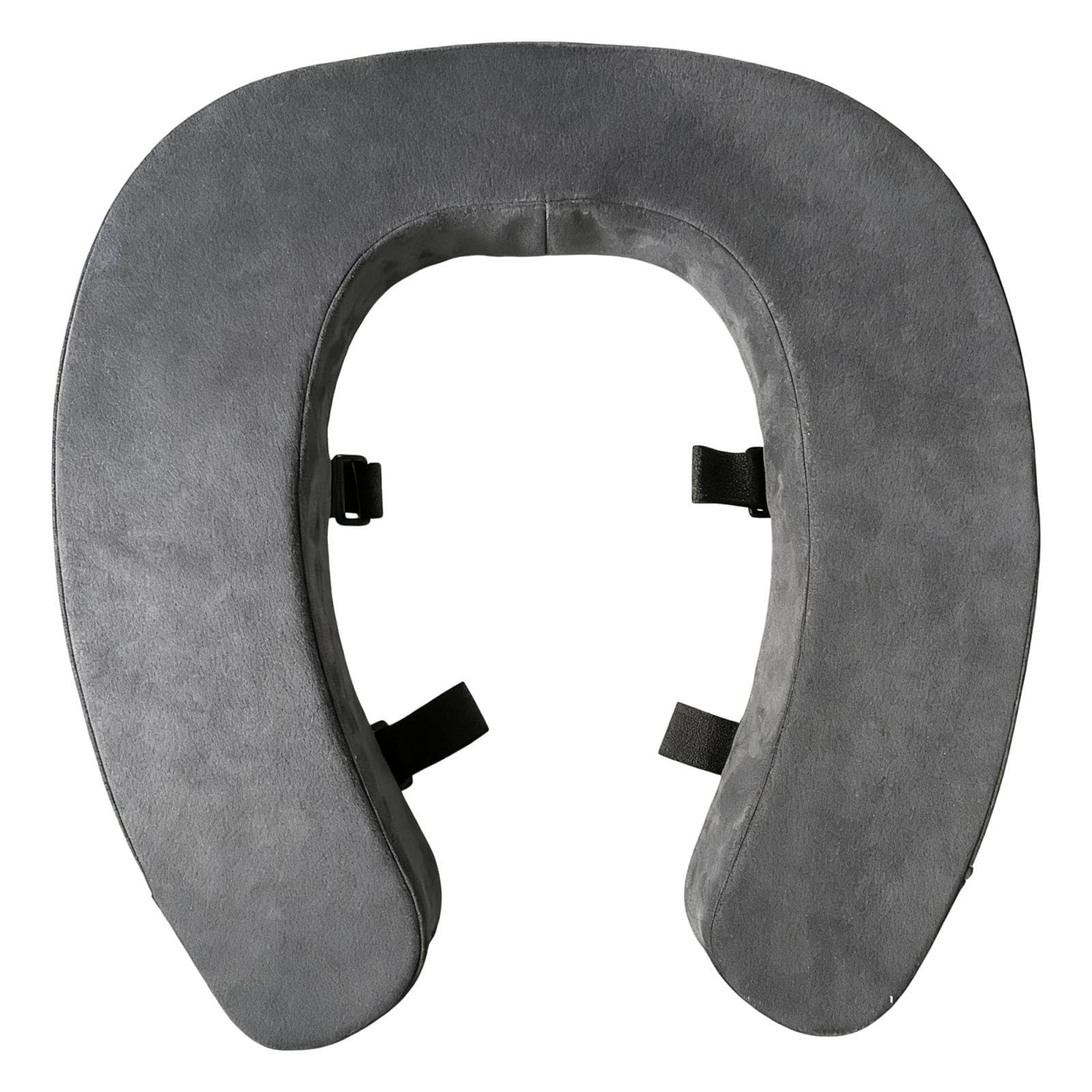 Baoblaze Cuscino per sedile WC rialzato, coprisedile WC più spesso, imbottito in spugna, riutilizzabile, universale, sollevatore rialzato per appartamento, Grigio