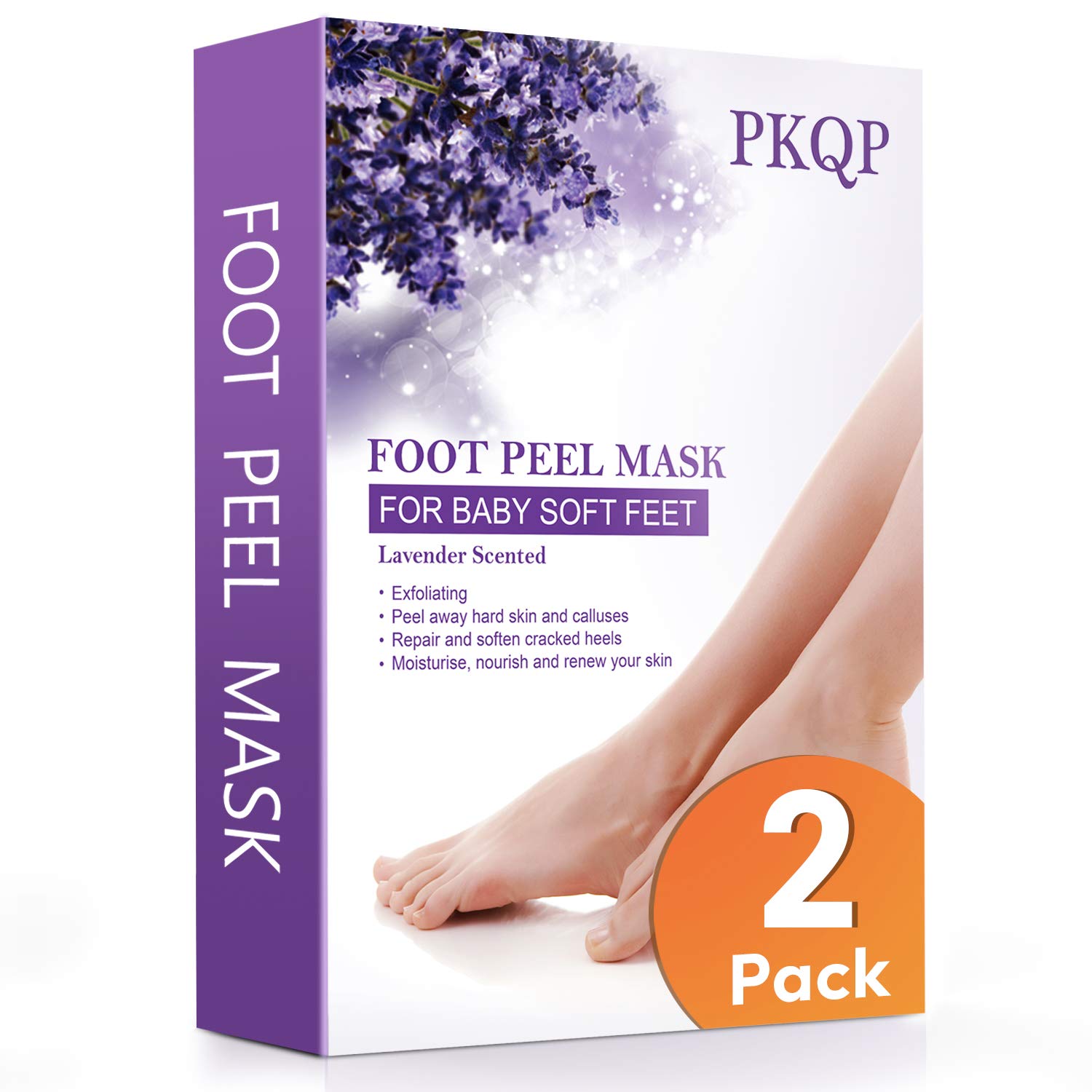 2 Pack Foot Peel MaskLavender Foot Masks for Dry Dead Skin