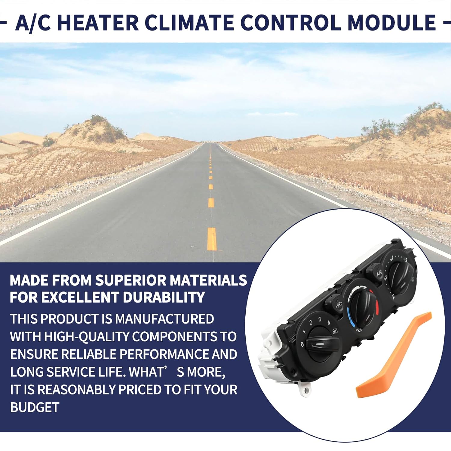 A/C Heater Climate Control Module CK4Z-19980-A Compatible with Ford Transit 150 250 350 350HD 2015 2016 2017 2018 2019 Replace CK4Z-19980-B,HVAC Control Module Switch