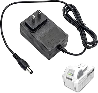 24V Quick Adapter Charger for Snow Joe&Sun Joe 24V Lithium Ion Battery,24VCHRG-QC iON+ Charger for Models iBAT24 &24BAT Series Batteries,iBAT24-LT,iBAT24-XR,24VBAT-LTE, 24VBAT-XR Power Supply Cord PSU