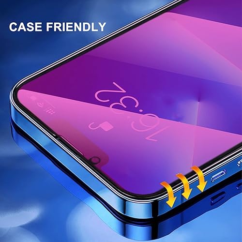 Miniatura 7 de Protector de pantalla de privacidad compatible con iPhone 13 Pro y compatible con iPhone 1413 efecto espejo, vidrio templado, antiespía, paquete de