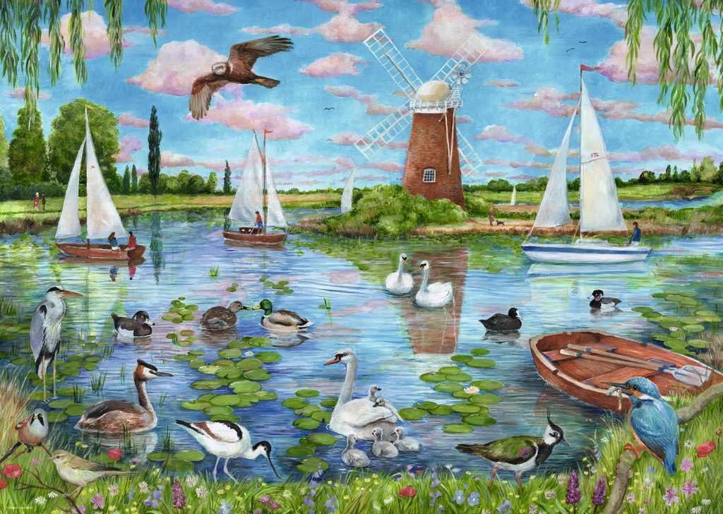 Ravensburger Puzzle 12001716 Coastal Landscape Illustrated Landscape Puzzle with 1000 Pieces, for Adults and Children from 14 Years