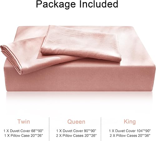 Miniatura 7 de Sufdari Juego de funda de edredón tamaño King, juego de funda de edredón de 3 piezas, ultra suave y transpirable, con cierre de cremallera y lazos