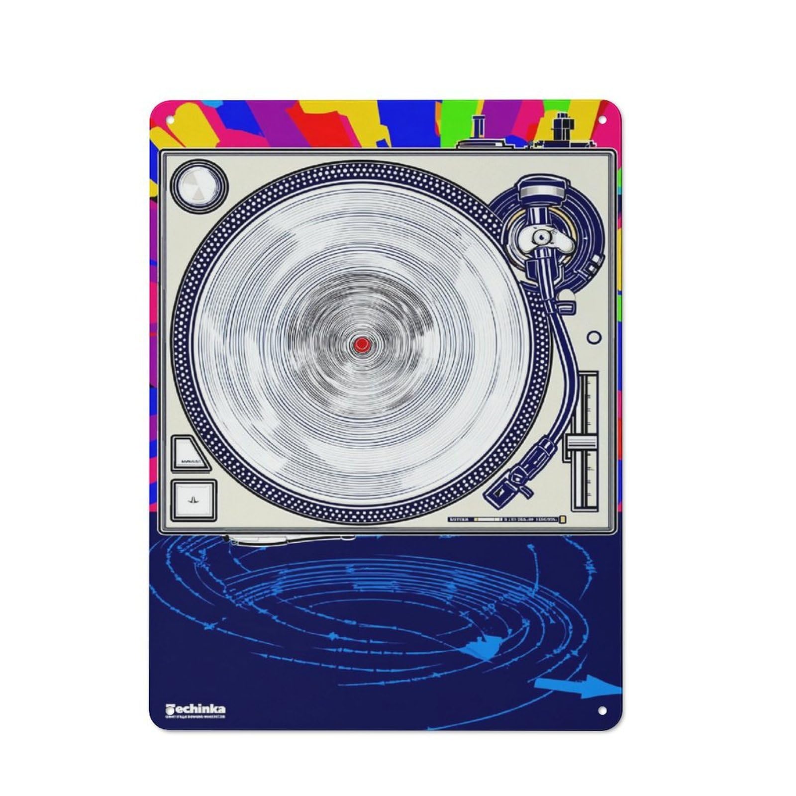 Junmoney Vibrations The Heartbeat Of Metal Sign 40X30cm With For Home Bar Wall, Vintage Decor, Wall Decoration For Home Bars And Entertaining Spaces