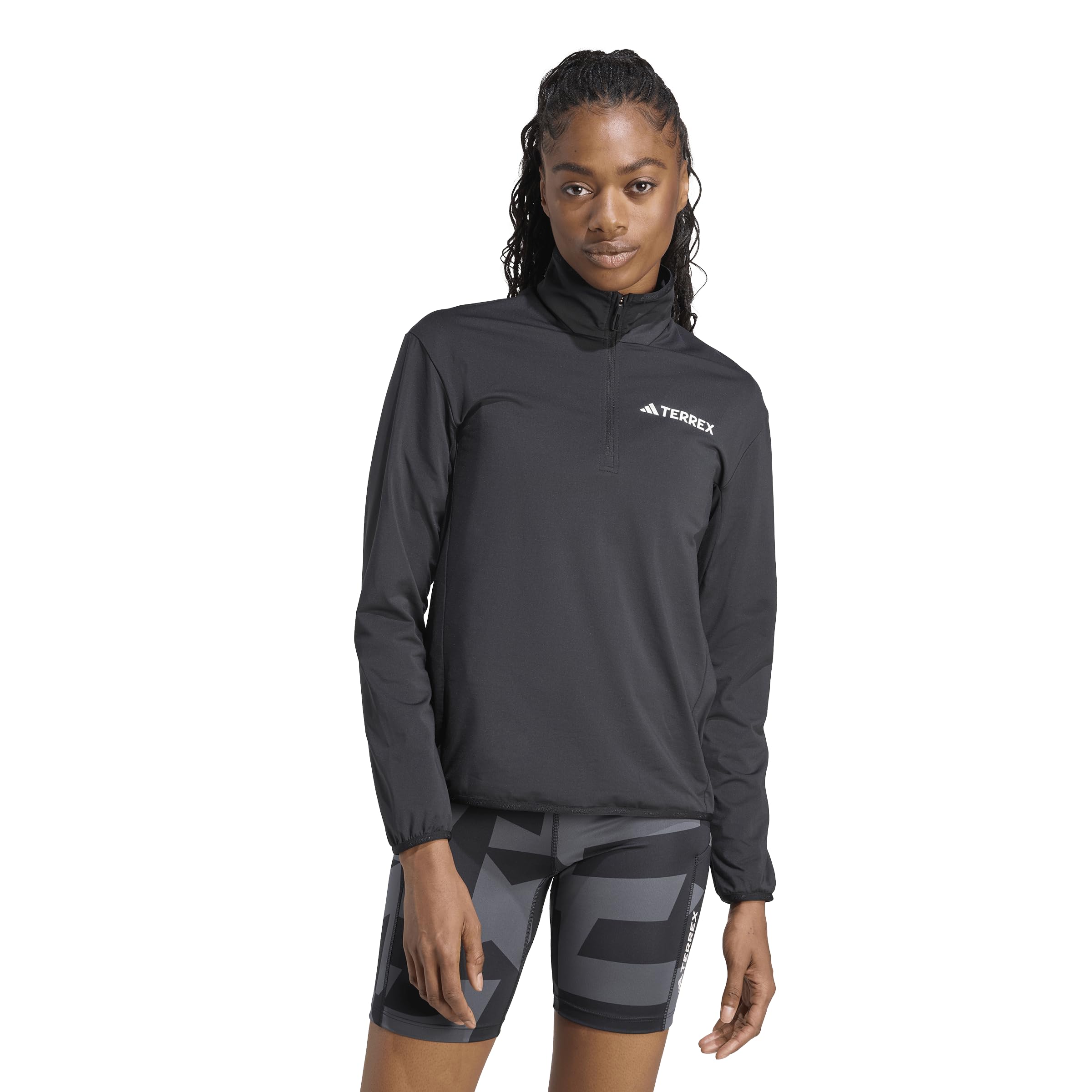 adidas Damen Terrex Multi Climawarm Half Zip Tech Fleece Jacket Polarfleece-Half-Reißverschluss (1er Pack)