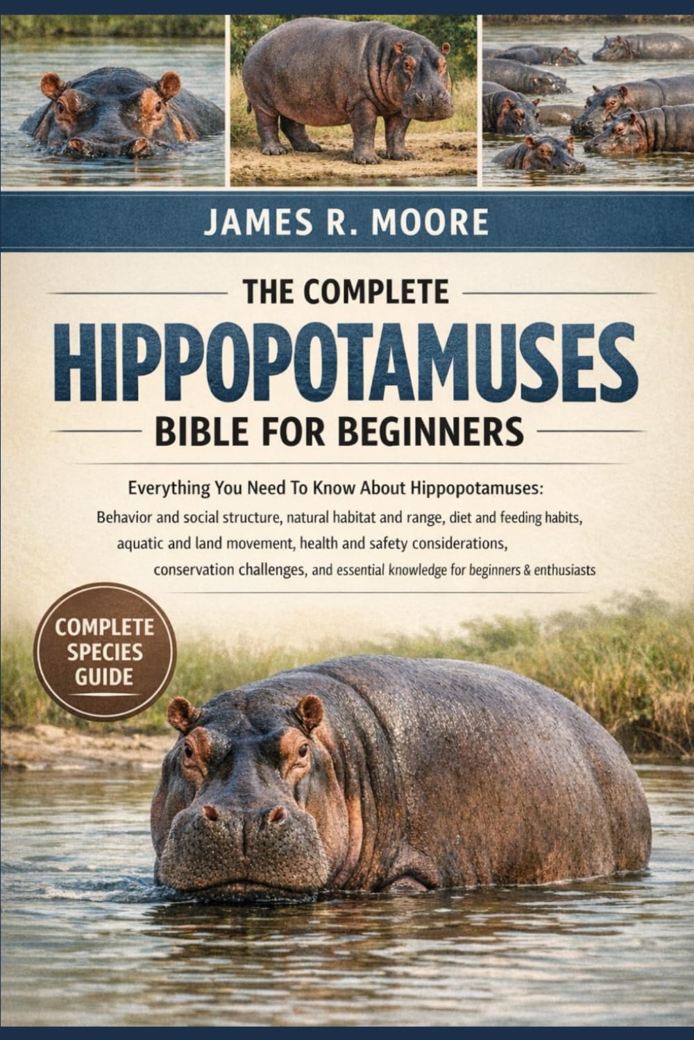THE COMPLETE HIPPOTAMUSES BIBLE FOR BEGINNERS: Everything You Need To Know About Hippopotamuses: Behavior and social structure, natural habitat and ... knowledge for beginners & enthusiasts