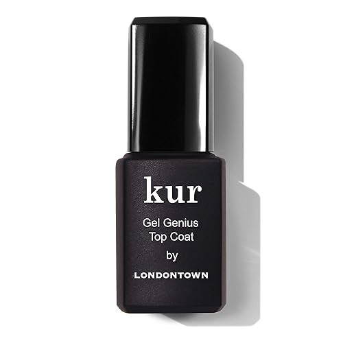 LONDONTOWN Kur Gel Genius - Capa superior de secado rápido, vegano, libre de crueldad y parabenos, transparente, 0.4 onzas líquidas, el embalaje