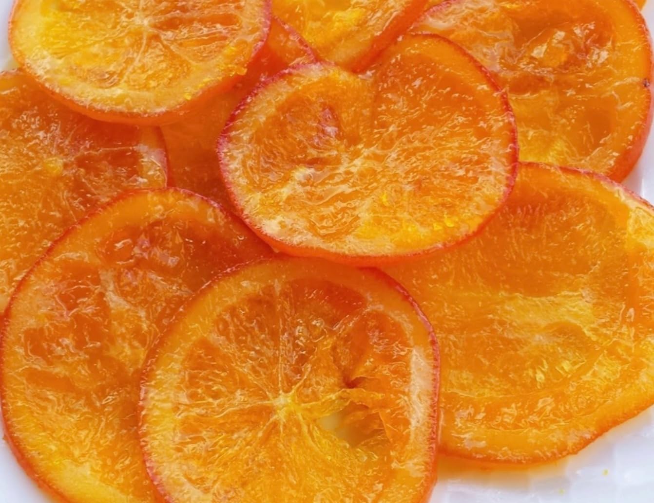 Francisco Moreno Naranja Confitada en Discos Sin Gluten 1 kg | Rodajas de Naranja en Almíbar, Ideal para Repostería y Decoración, Formato Profesional