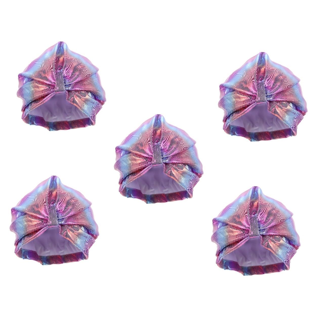 Beaupretty 4 Pièces Bonnet De Bain Bonnets De Bain pour Femmes Natation Dames Bonnet De Bain Doublé Bonnet De Douche Élastique Bonnets De Bain Femmes Filles