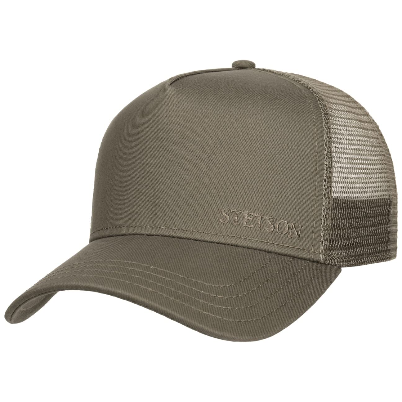 Stetson Classic Trucker Cap Snapback Unisex Summer Khaki