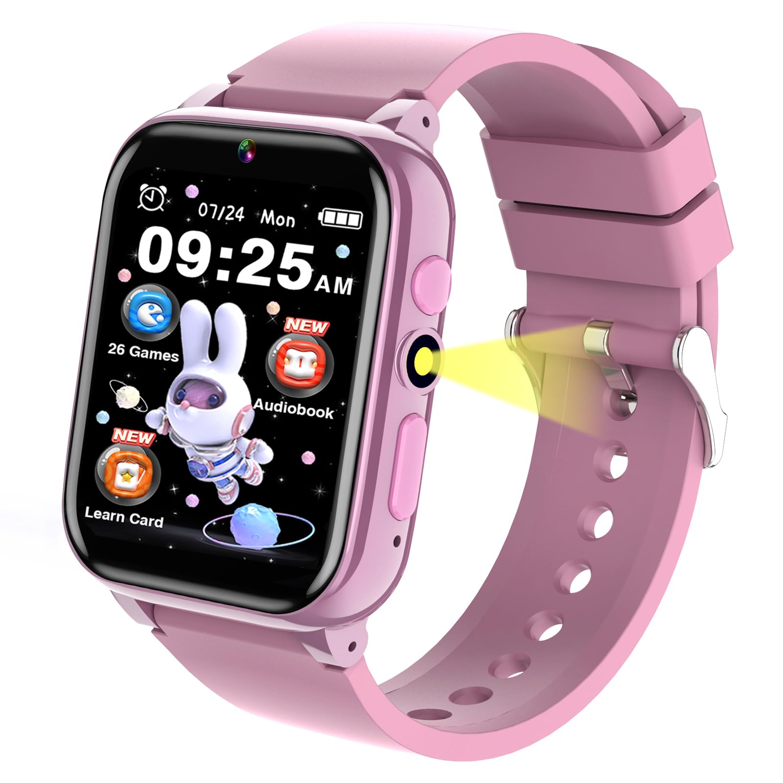 Kids Smart Game Watch Toys with 26 HD Touch Screen Games, Camera, Video, Music, Flashlight, Calculator, Pedometer, Alarm, Stopwatch, Educational Gift for 3-12 Years Old Boys & Girls