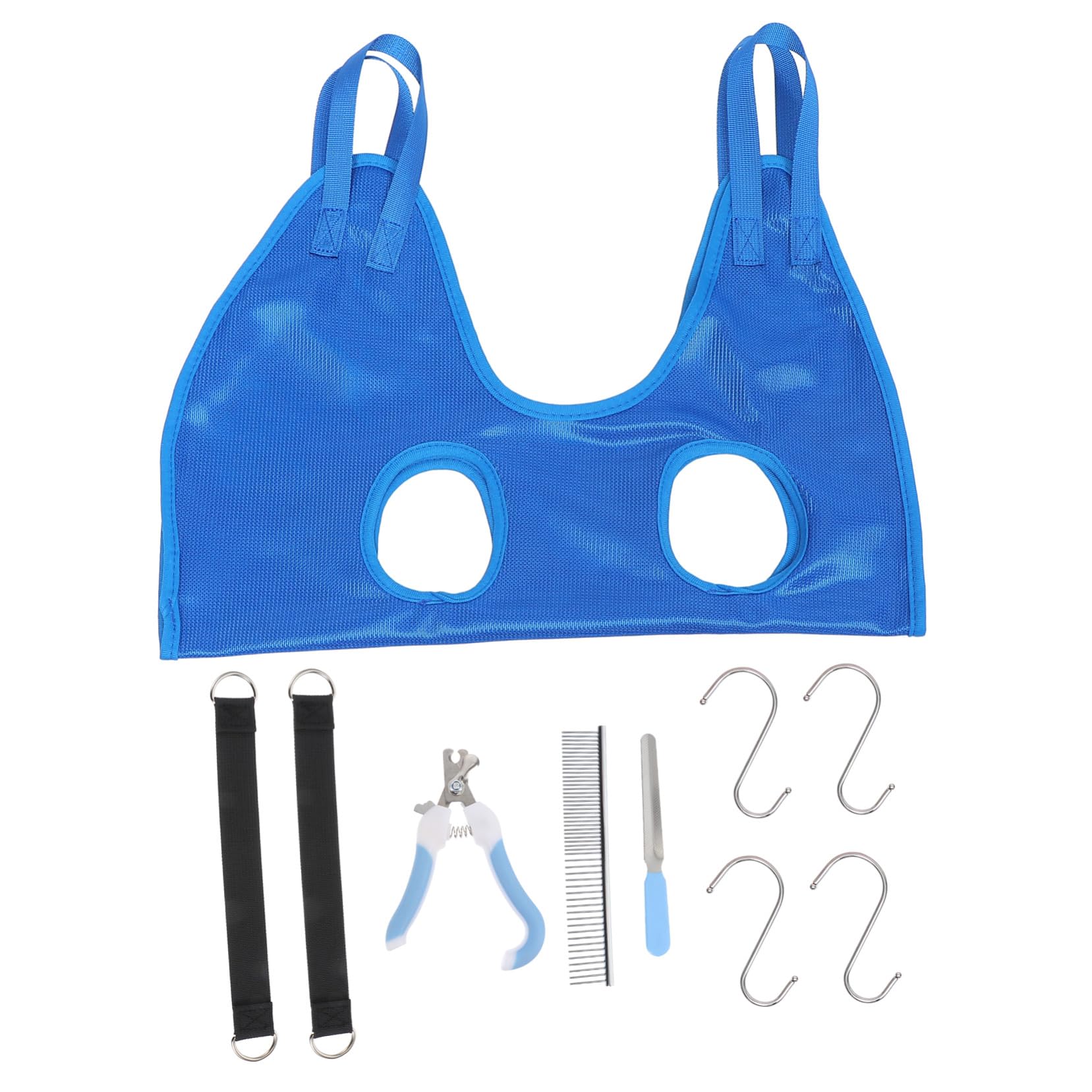 Hamac de toilettage en acier inoxydable et tissu respirant haut de gamme