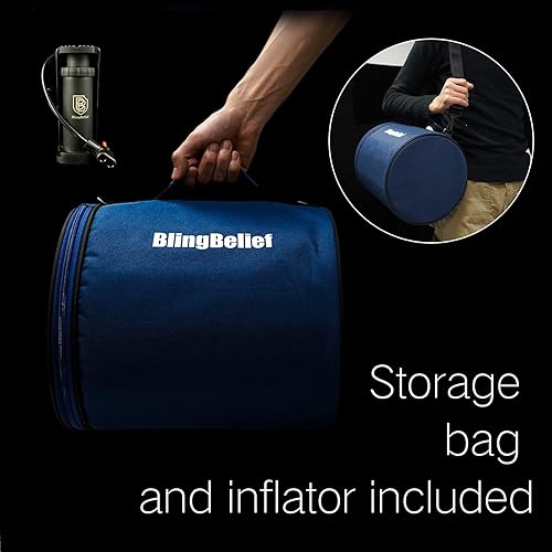 Miniatura 8 de blingbelief Balón de fútbol luminoso que brilla en la oscuridad, con carga LED, tamaño oficial y peso con bolsa de transporte, 1 pelota de fútbol