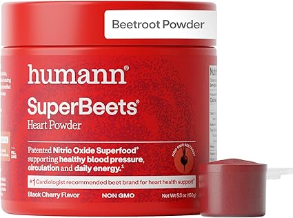 Humann SuperBeets Beet Root Powder - Non-GMO Beetroot Superfood -