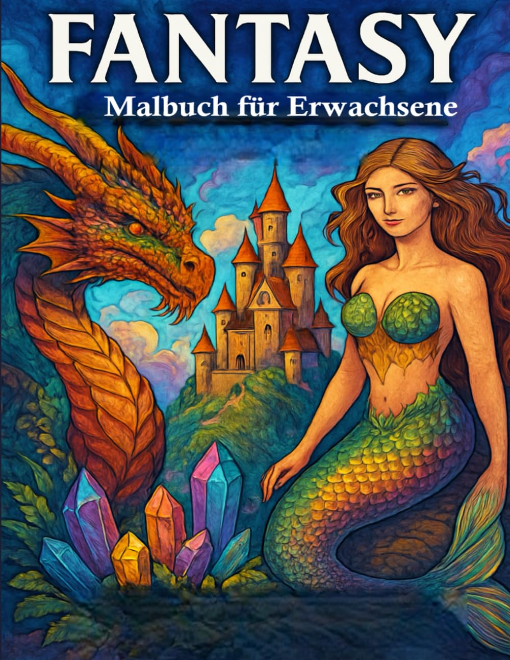 Fantasy Malbuch für Erwachsene