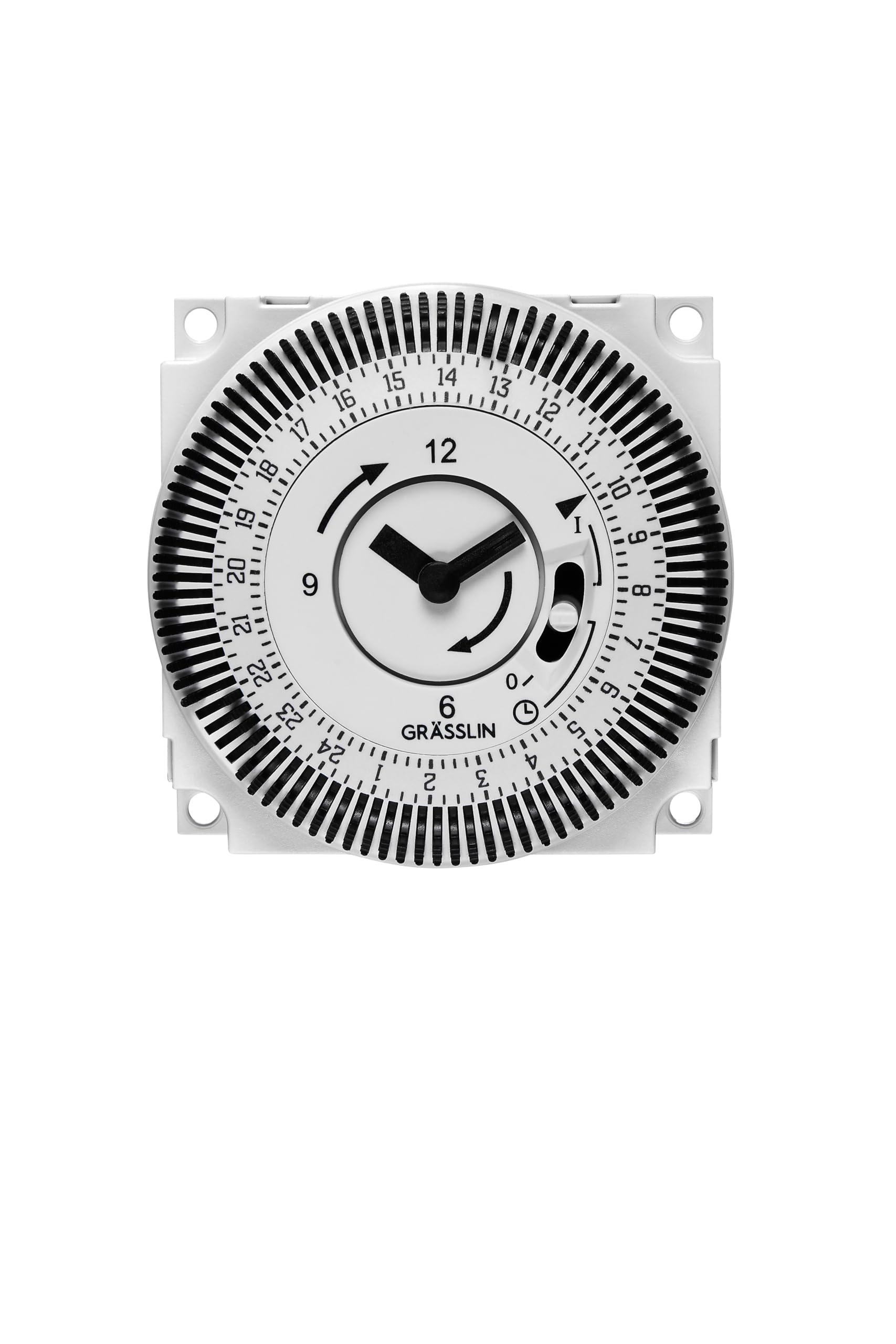 02.76.1002.1 FM/1 Q TuZH - Zeitschaltuhr analog, 1-Kanal Schaltmodul, 110–230 V AC, 16 A, Tagesprogramm, 15 Min Schaltzeit, Quarz, IP20, für Pumpen, Motoren & mehr