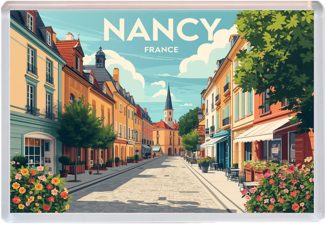 Nancy - France - Jumbo Artistic Fridge Magnet 96 x 67mm BBSFHM3092