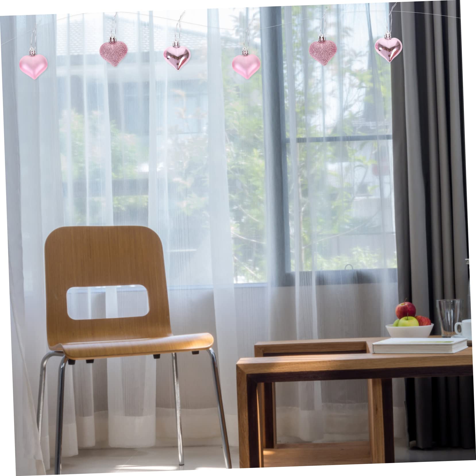 DECHOUS 96piezas Adorno Colgante Corazón para Decoración De San Valentín Decoración De Bodas y Fiestas Accesorio Creativo y Duradero para Festivos