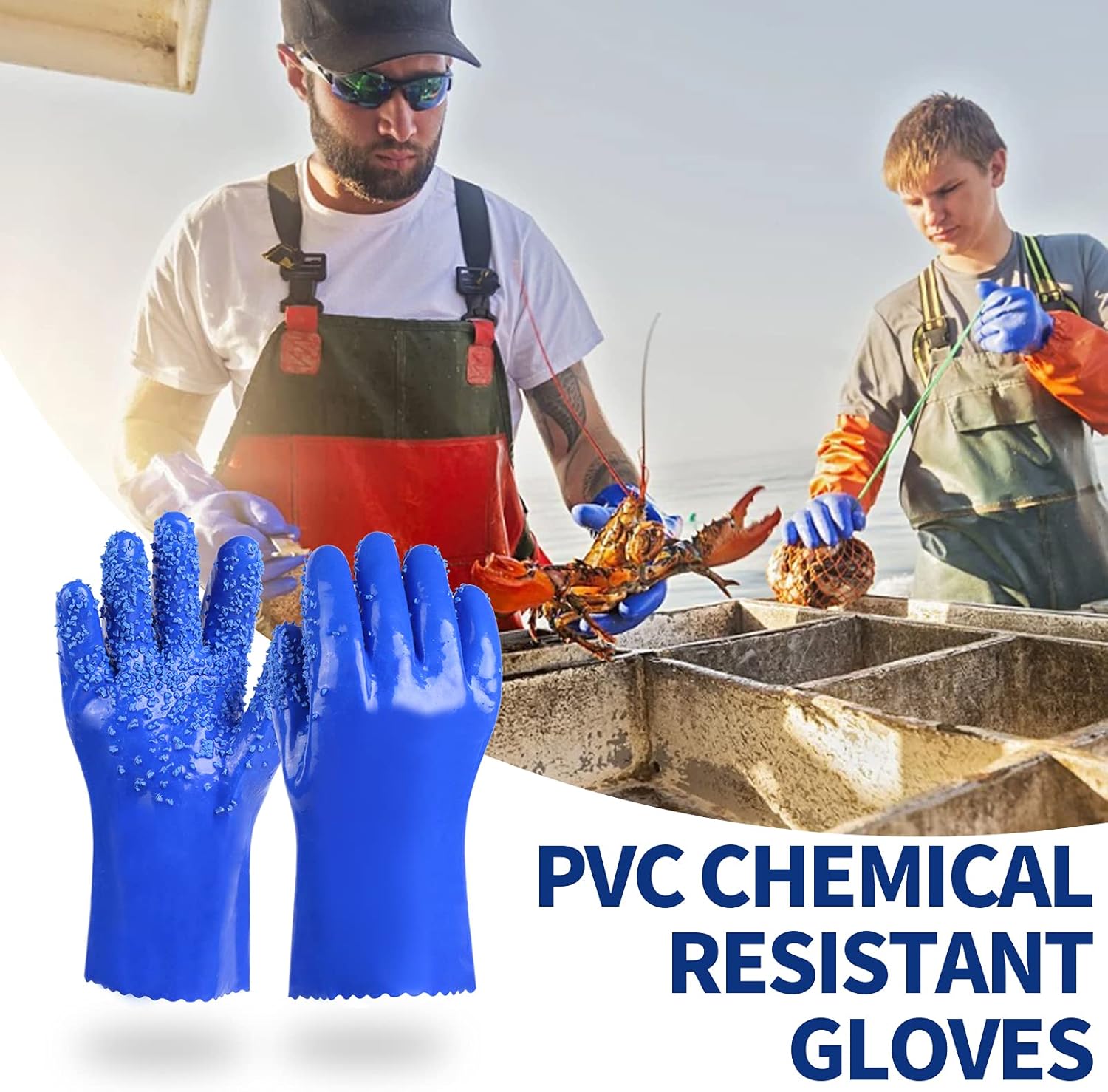 2pairs 10.5“ Sewer Machine Snake Ugly Gloves, Drain