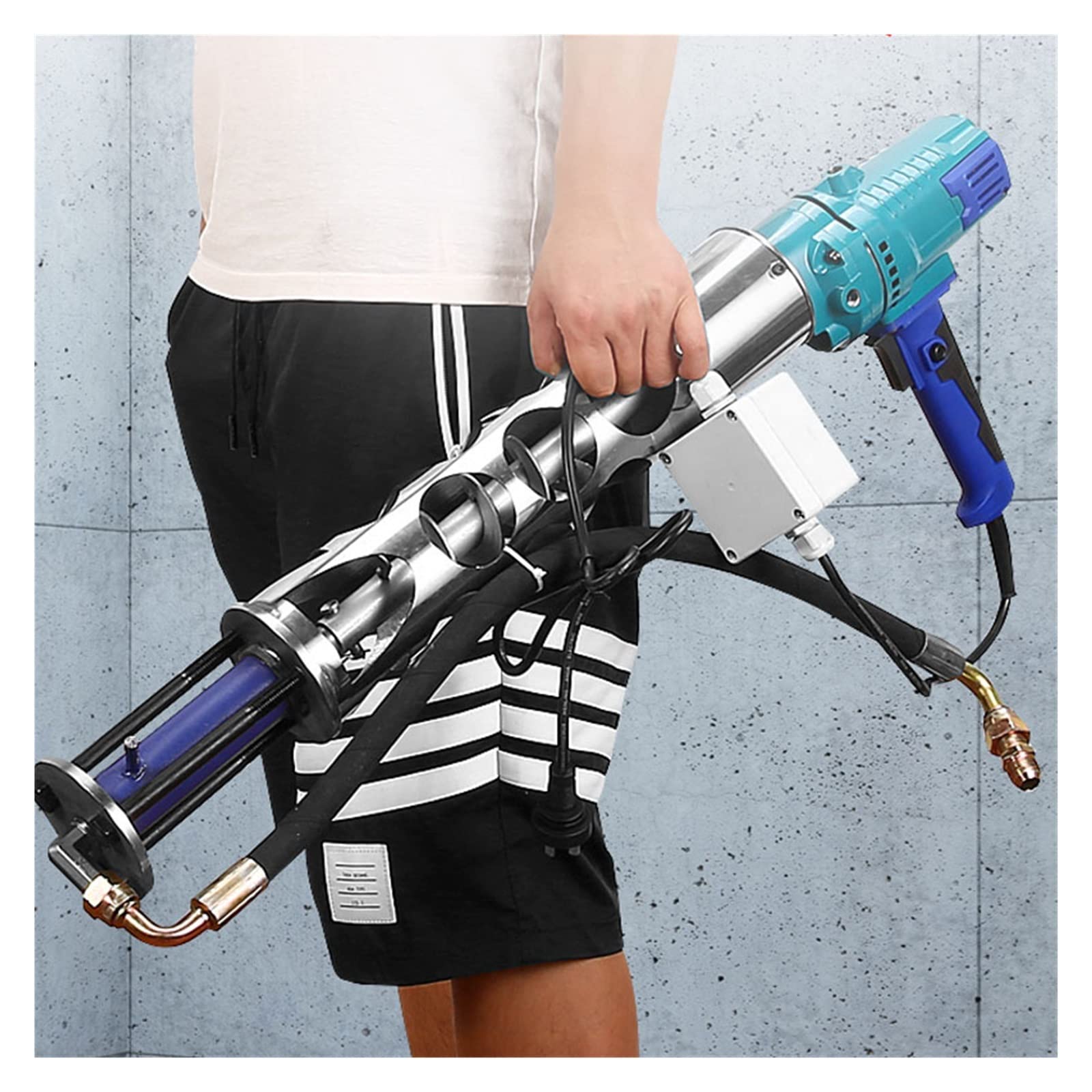 Pistola de espuma en aerosol profesional Máquina De Lechada De Cemento De Masilla De Poliuretano Portátil Máquina De Pulverización Impermeable De Alta Presión Multifuncional ( Color : 10m , Size : A )