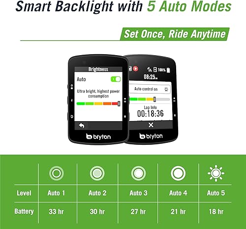 Miniatura 3 de Bryton Rider 650 - Pantalla táctil LCD a color de 2.8 pulgadas, GPS para bicicletaciclismo, mapa precargado de EE. UU., compatible con radar de