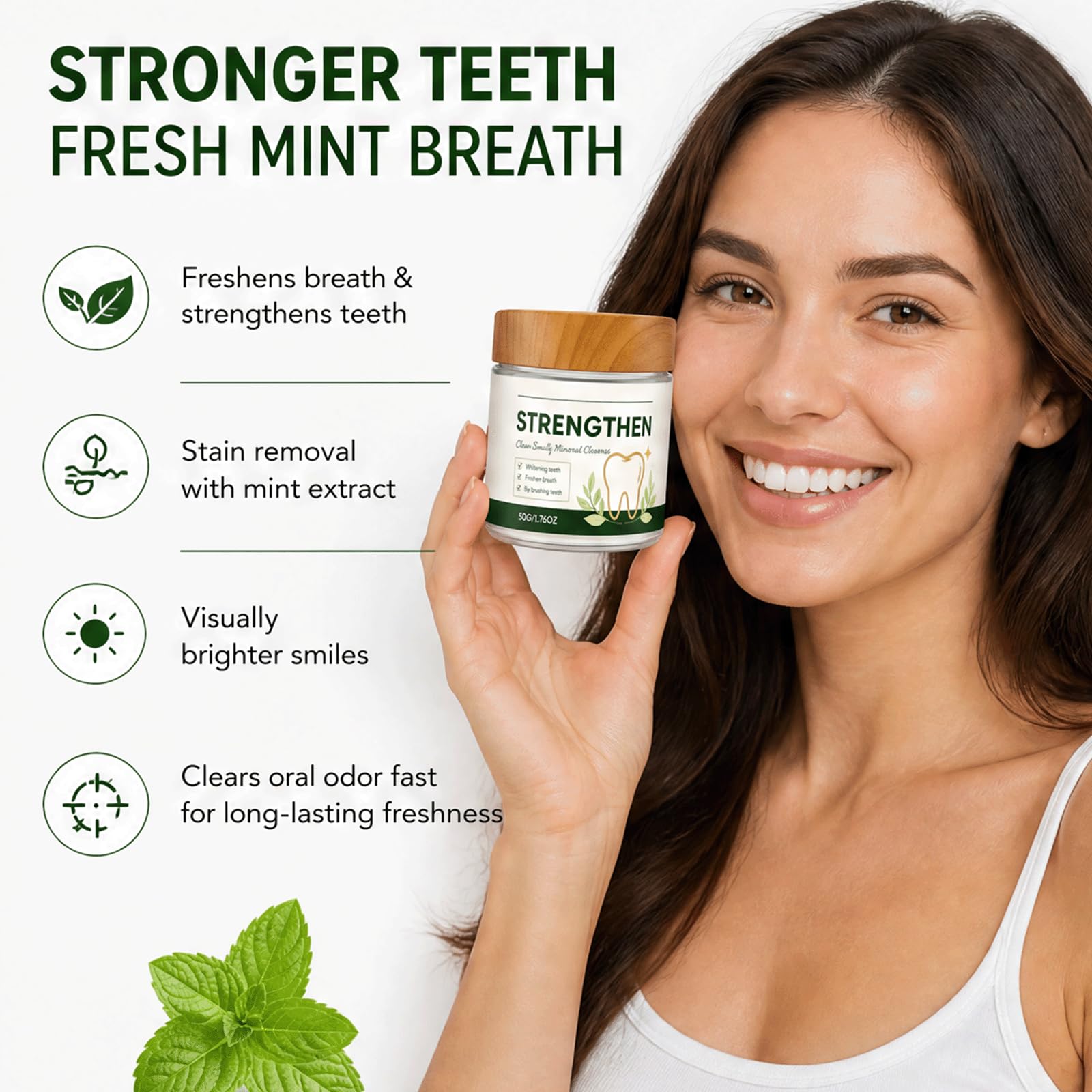 Poudre dentaire hydroxyapatite - Poudre dentaire reminéralisante, poudre sans danger pour l'émail avec élimination des taches en profondeur, douce sur l'émail, formule sans sensibilité (5PCS)
