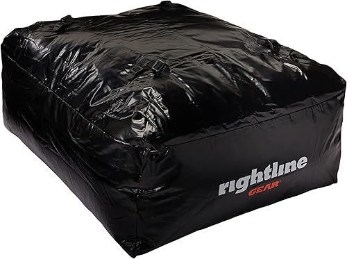 Miniatura 2 de Portador para techo de auto Ace Jr 100A50 de Rightline Gear, 9 pies cúbicos, resistente a las condiciones climáticas, se ajusta con o sin baca