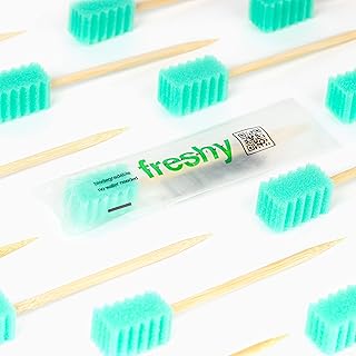 Biodegradable Super Freshy - Waterless Pre-Pasted Disposable Toothbrush | Better Than Gum, Easier Than a Toothbrush - After Coffee | After Lunch | On The Go Clean Mouth Solution - 20 Count…