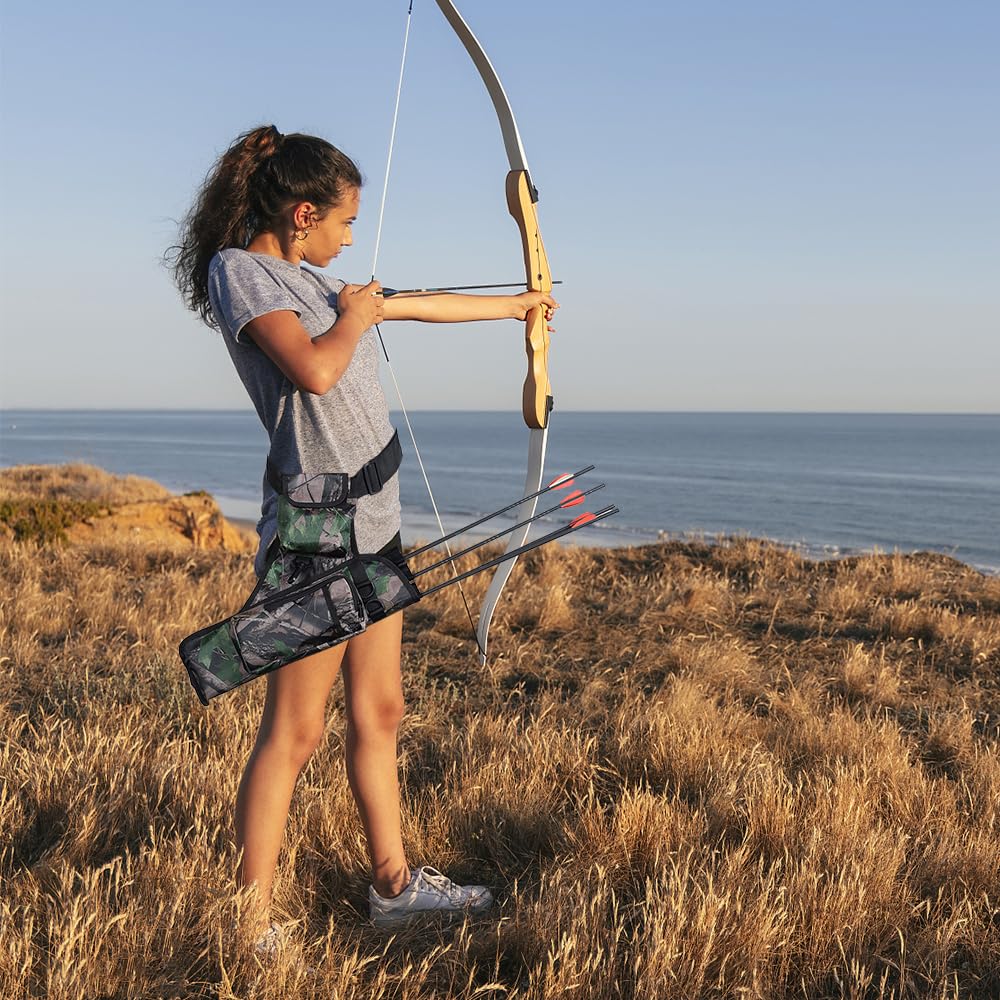 Amazon.co.jp: fangzi アーチェリー矢筒、3 チューブウエスト