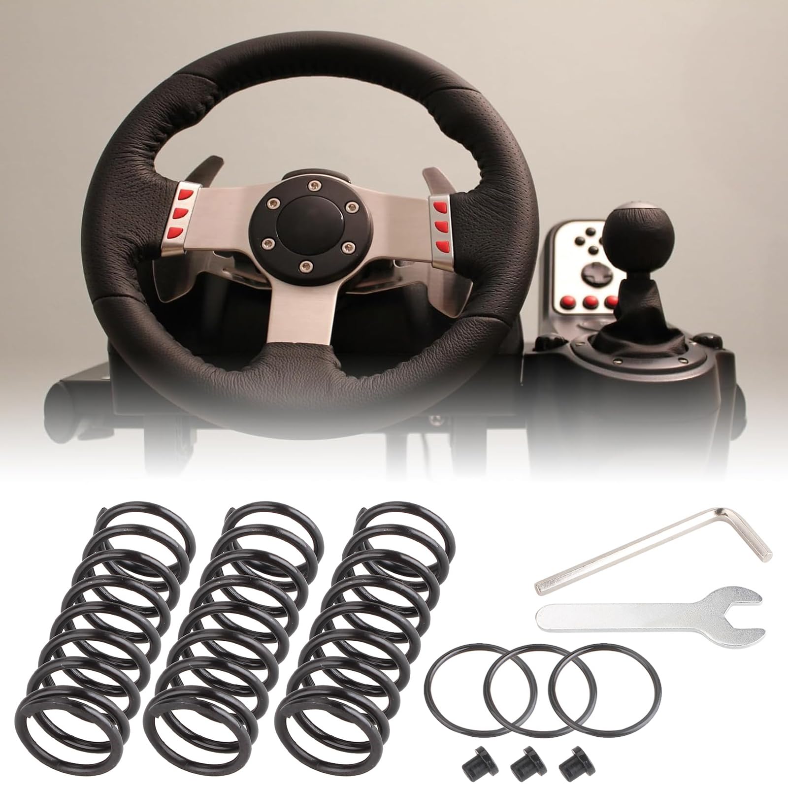 Alriedy 3-teiliges Upgrade-Pedalfeder-Set — Bremspedal Gashebel Kupplung Pedal Feder Kit