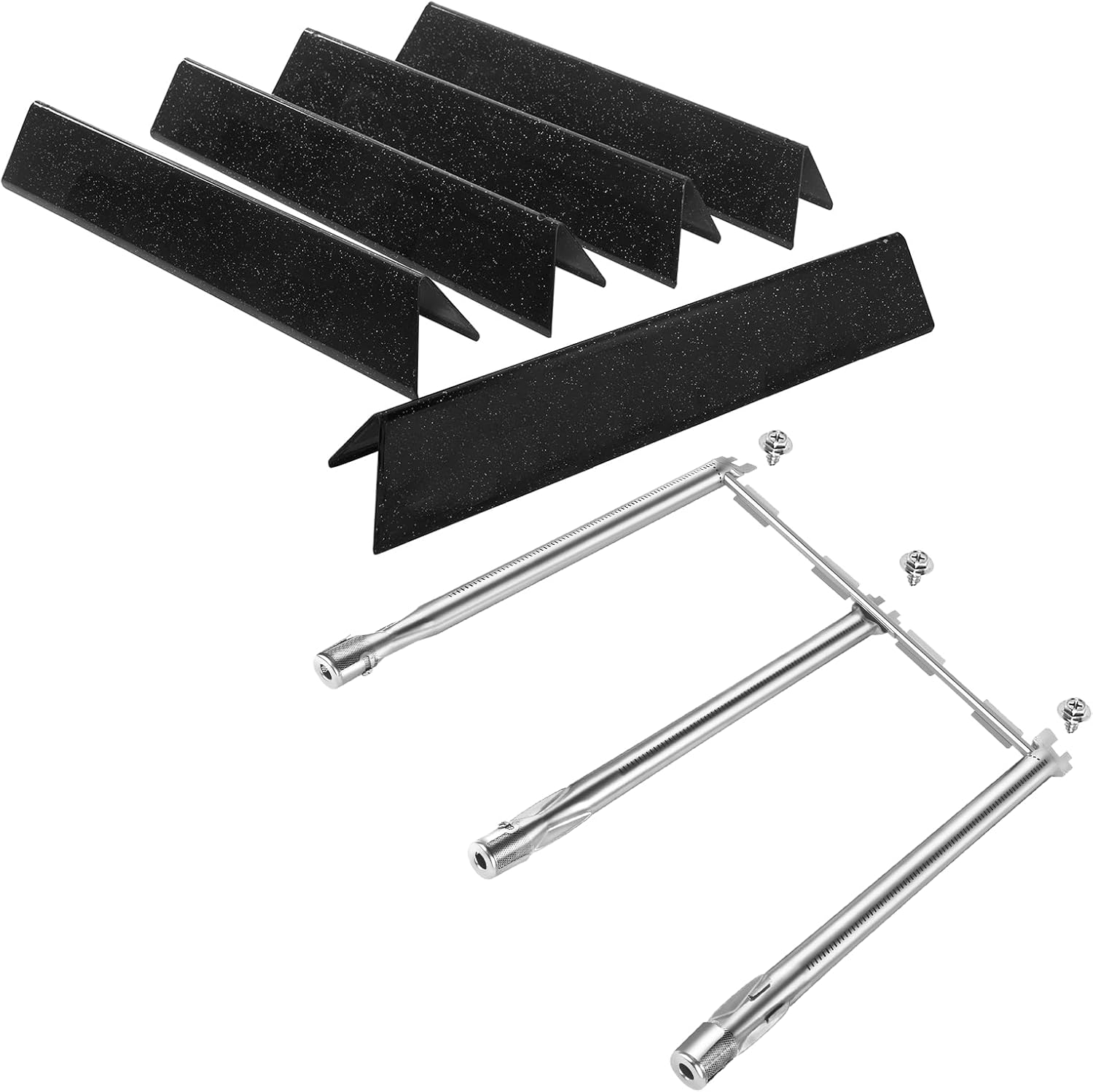 Grill Replacement for Weber Spirit I 300 & GS4 Spirit II 300 Series, 69787 Grill Burner and 15.3" 7636 Flavorizer Bars for Spirit E310 E320 E330 S310 S320 S330 SP330 with Front Control
