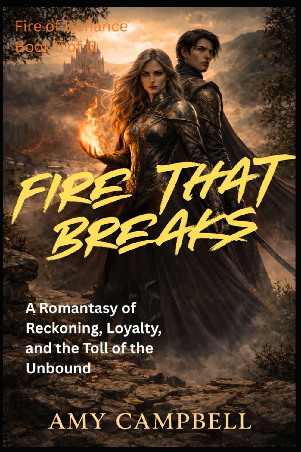Fire That Breaks: A Romantasy of Reckoning, Loyalty, and the Toll of the Unbound: 5 (Fire of Defiance)