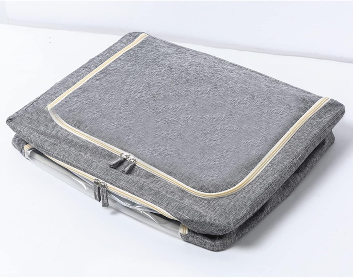 Storage Bag with Steel Frame, Clothes Storage Containers, Foldable Closet Organizer Storage Box, Clothes Storage bin, Clear Window, Large Capacity (Color : Multi-Colored)