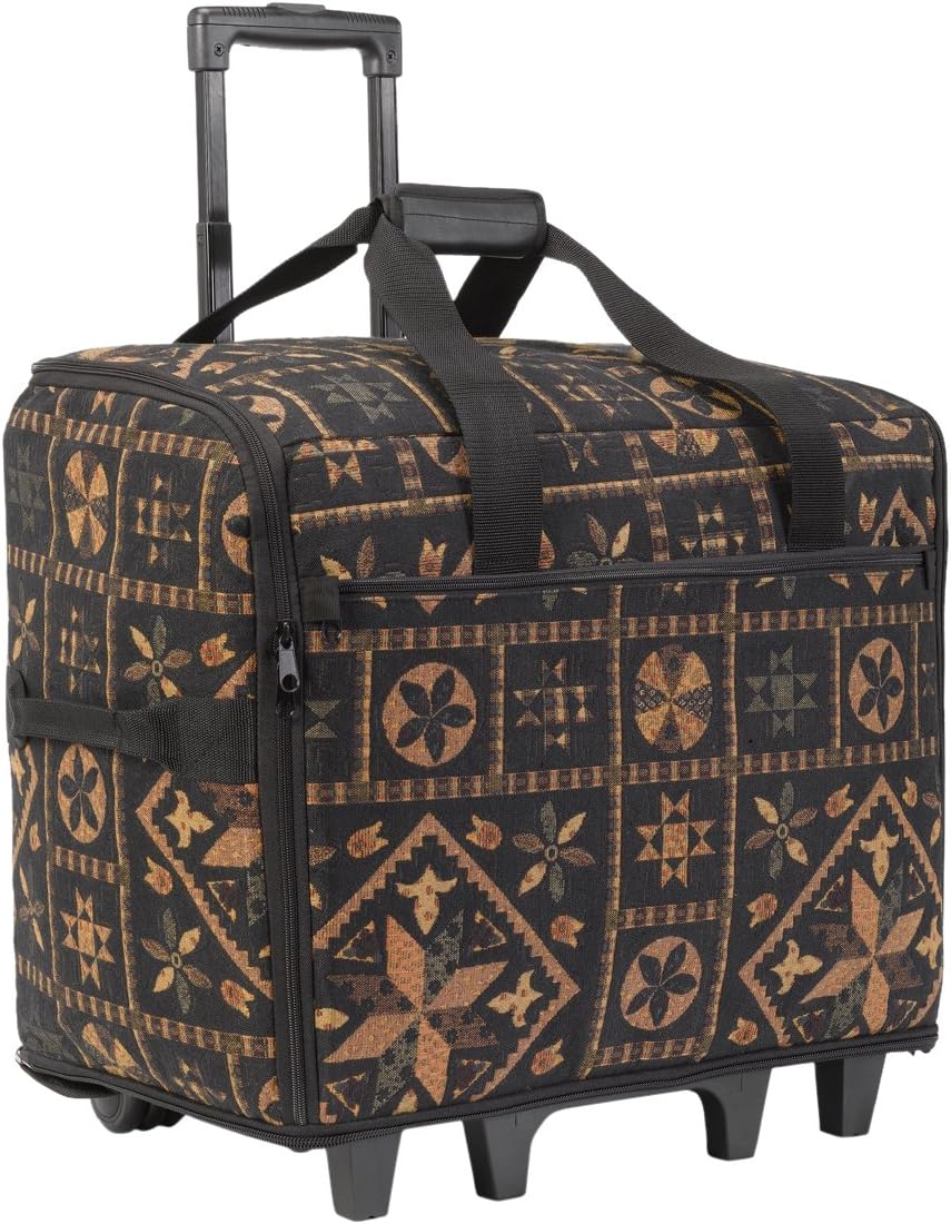 TB23IM-BQ Wheeled Travel Bag, 23", Black Quiltin'