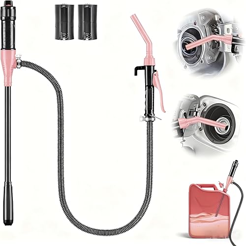 Bomba eléctrica de transferencia de combustible, bomba de sifón de transferencia de fluidos portátil 3GPM con tubería de aceite, bombas de gas de