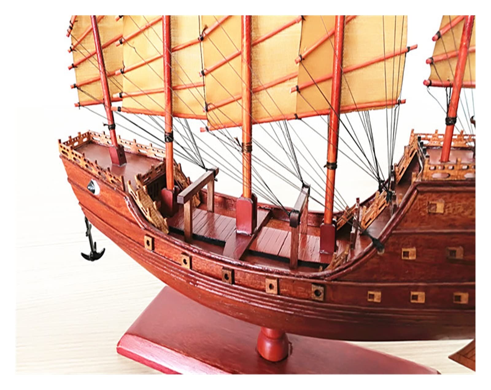 Amazon.co.jp: 鄭和の宝船模型手作り木製帆船模型 : おもちゃ