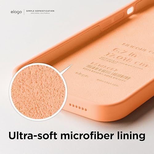 Miniatura 7 de elago Compatible con funda para iPhone 14 Pro, funda de silicona líquida, cubierta protectora de cuerpo completo, a prueba de golpes, funda delgada,