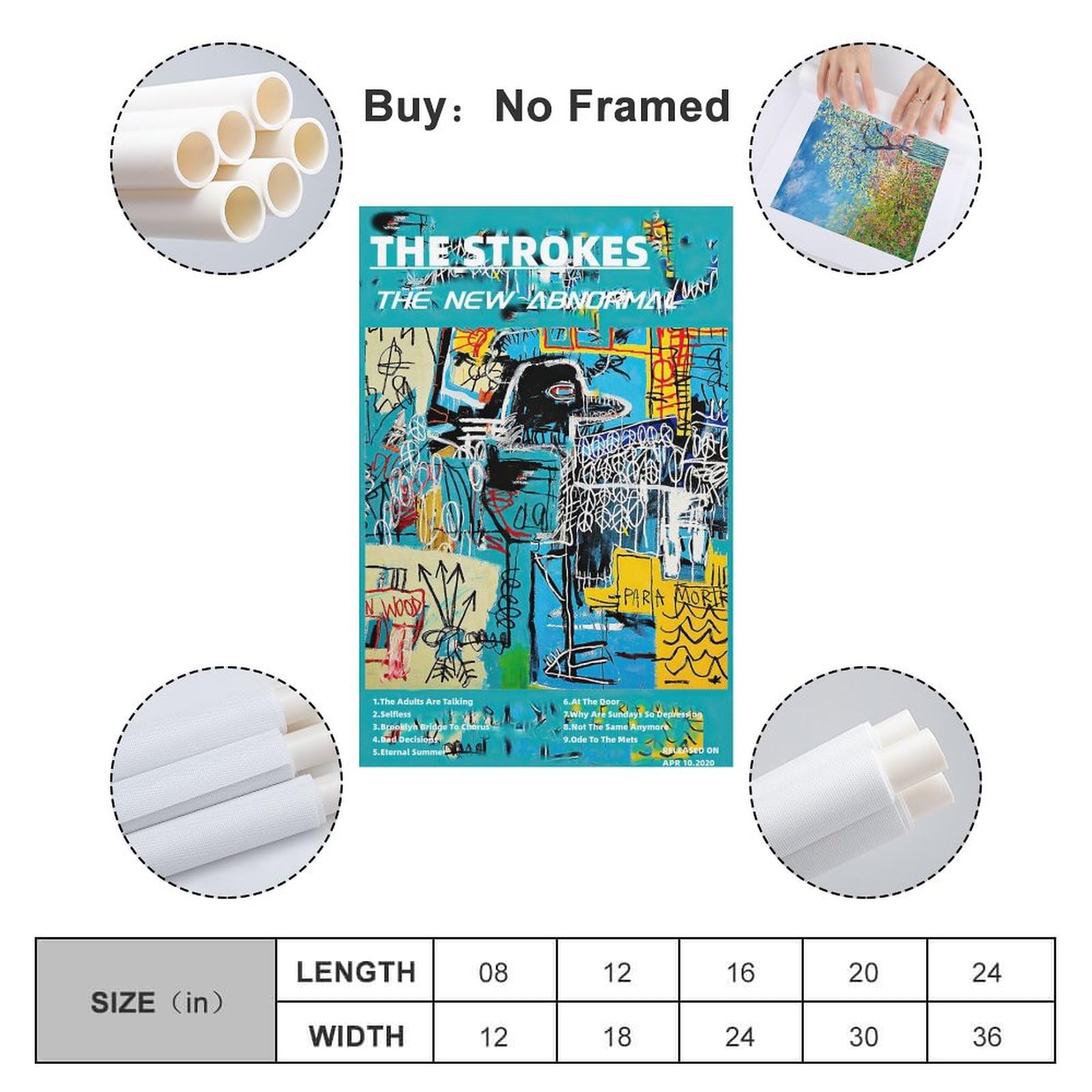 Amazon.co.jp: CZOURPVU The Strokes ポスター The New Abnormal