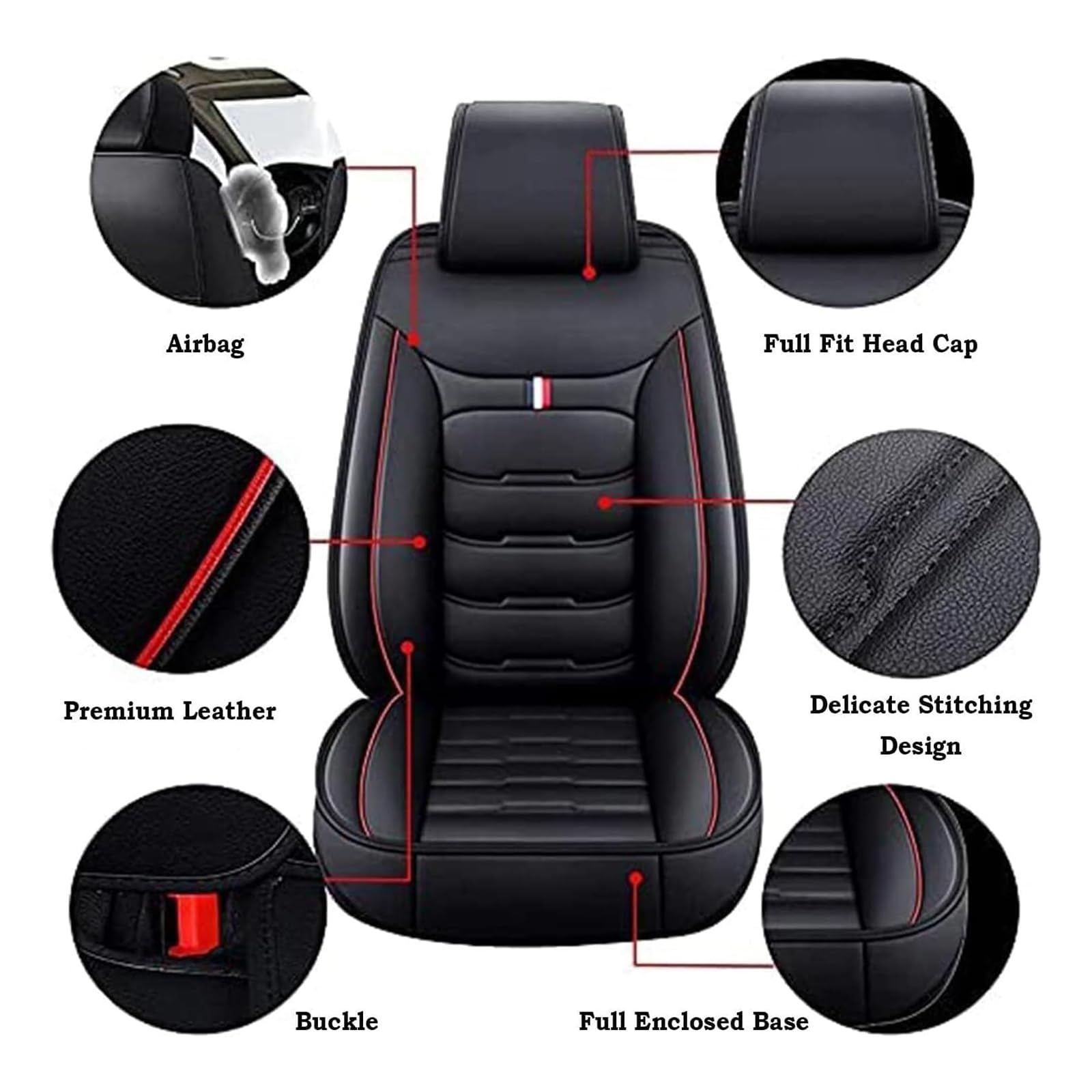 Housse de Siège Auto, pour Ford Ranger 2003-2026 Protection Siège Voiture Cuir Intérieur Imperméable Accessoire Automobile Enveloppant Complet,B