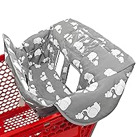 Vista 7 de Funda para carrito de compras y silla alta 2 en 1 para bebé, funda acolchada, estilo plegable y enrollable, portátil con bolsa de transporte