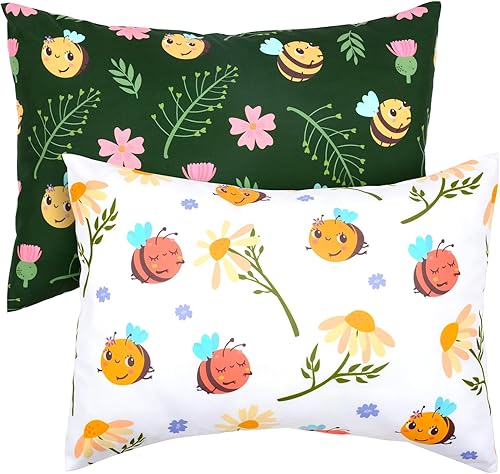 Miniatura 13 de Fundas de almohada para niños pequeños, paquete de 2 fundas de almohada para almohadas de 13 x 18 pulgadas o 12 x 16 pulgadas para ropa de cama