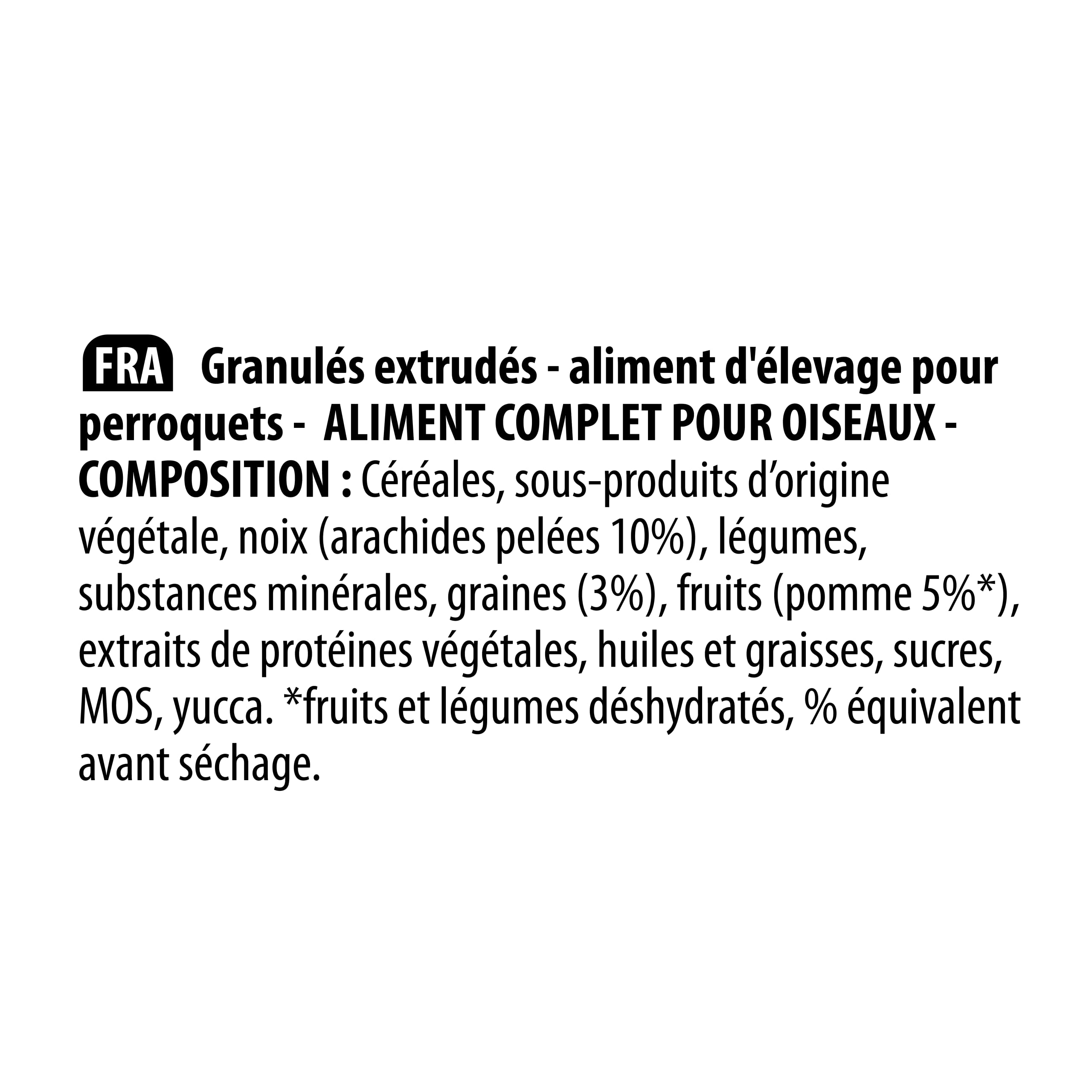 VERSELE-LAGA - NutriBird P19 Tropical - Granulado extrusionado - Alimento Alimento para la cría de Loros - Multicolor - 10kg