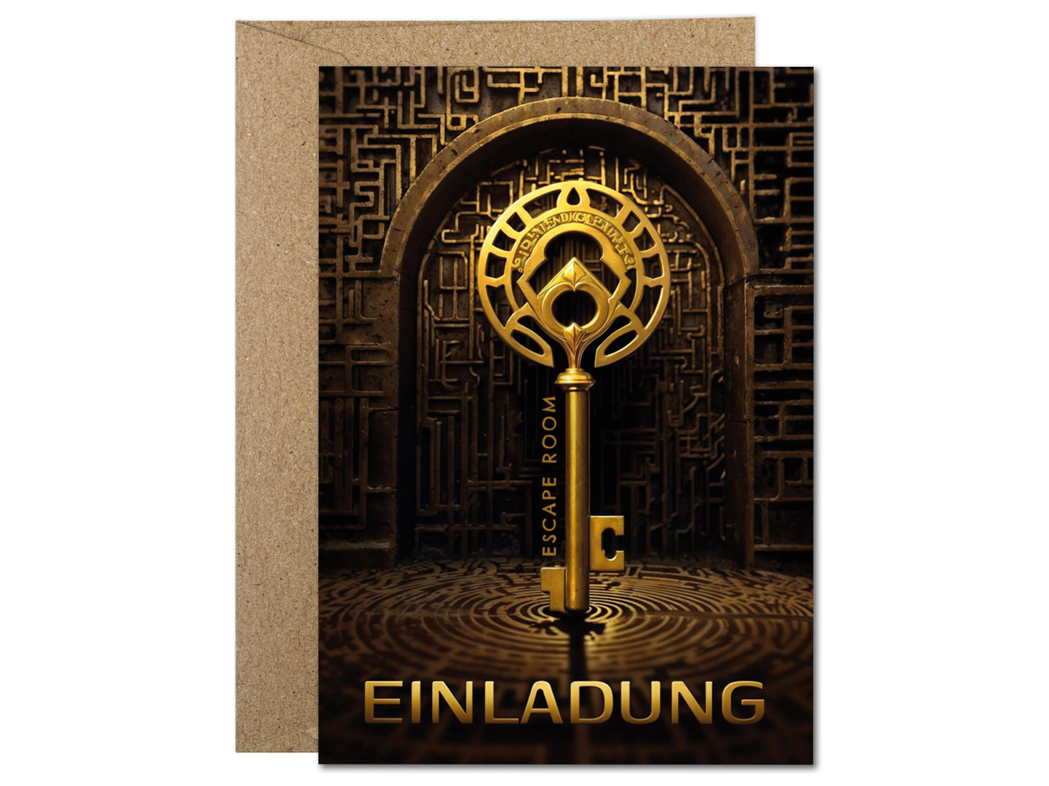 12 Einladungskarten incl. 12 Umschläge zum Kindergeburtstag Escape Room Jungen Mädchen Jungs coole Einladungen Geburtstag Kinder Jungsgeburtstag Mädchengeburtstag Detektiv Geburtstagseinladungen